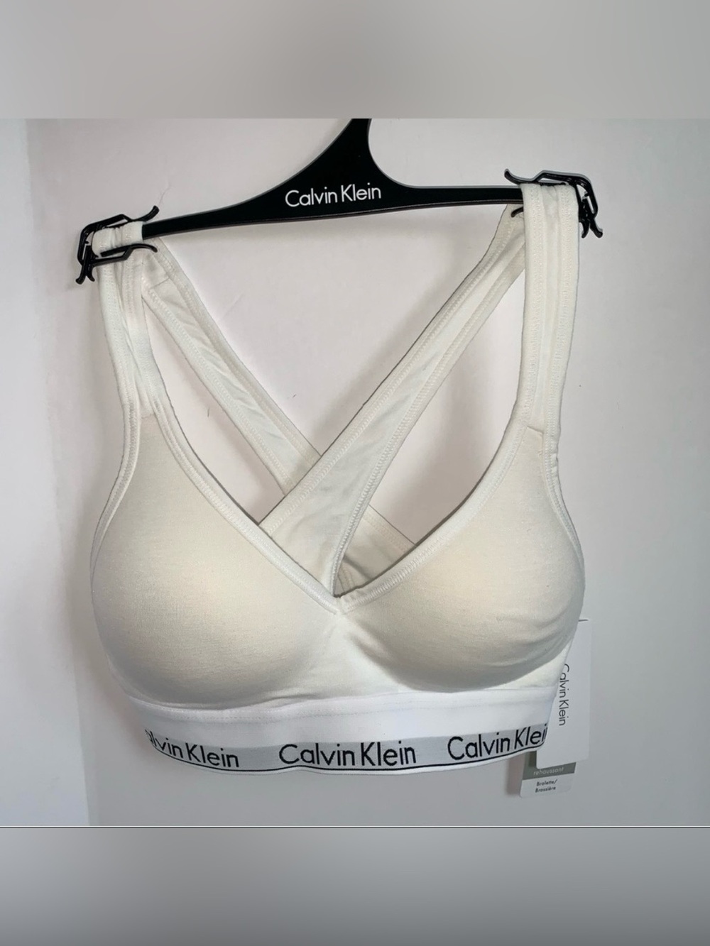 CALVIN KLEIN pullover white Lift Bralette size XS NWT